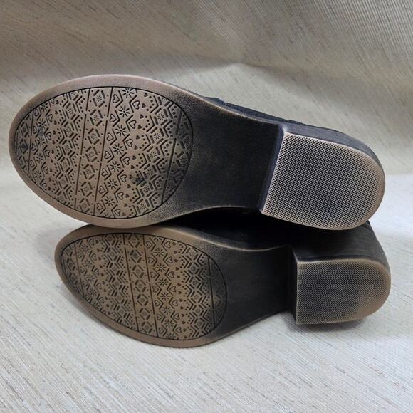 SO Sonoma Kohls black ankle fashion boots womens sz. 8M chunk heel - Picture 11 of 11